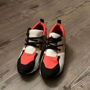 Steve Madden Red and Black Sneakers